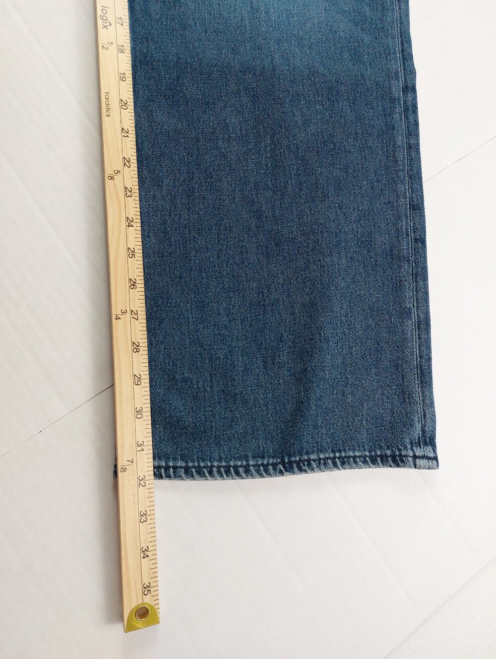 Rag & Bone Logan Mid Rise Wide Leg Jeans Womens Size 30x32 (34x32) Blue NWT $255 - Picture 6 of 16